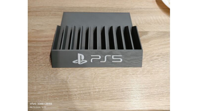 PS5 Stojak na gry szary