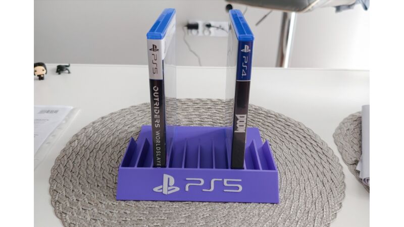 PS5 Stojak fioletowy na gry