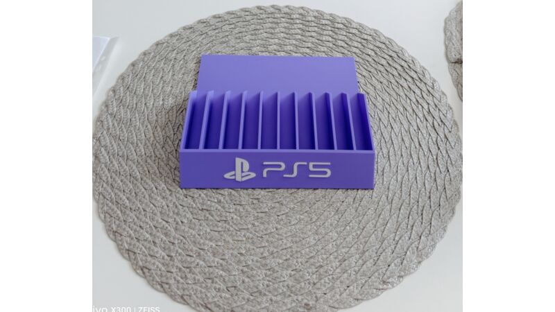PS5 Stojak fioletowy na gry