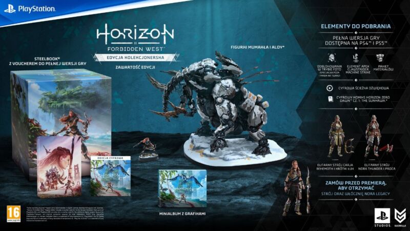 Figurka z gry Horizon forbidden west ,edycja kolekcjonerska