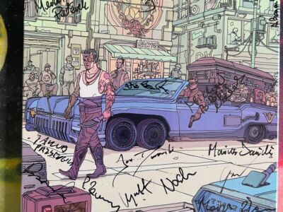 Cyberpunk 2077 PS4 z autografami twórców