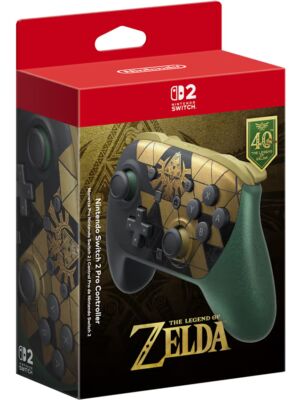 Nintendo Switch 2 Pro Controller The Legend of Zelda 40th Anniversary Edition