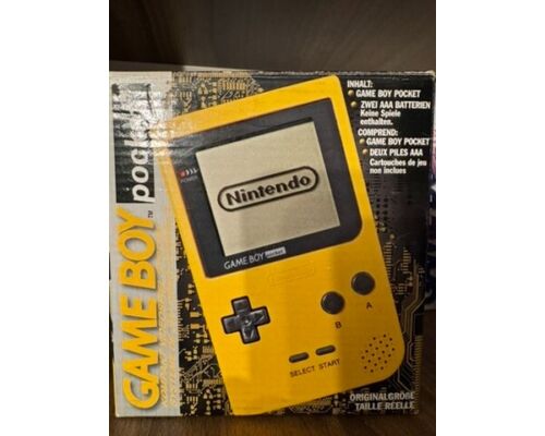 Nintendo Game Boy Pocket żółty MGB-001 w pudełku komplet