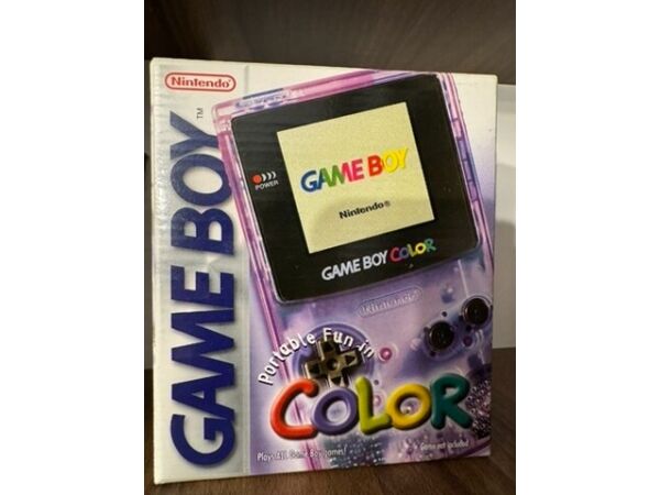 Nintendo Game Boy Color Atomic Purple w pudełku komplet