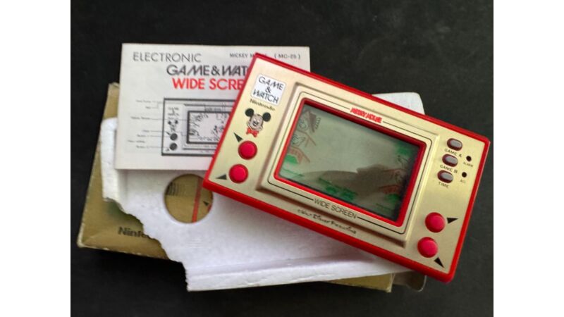 Nintendo Game & Watch Mickey Mouse MC-25 pudełko + instrukcja