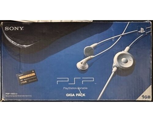 Sony PSP Giga Pack PSP-1003 komplet w pudełku Memory Stick 1GB słuchawki