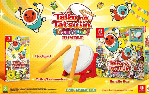 Taiko no Tatsujin: Drum’n’Fun! pojawi się na Starym Kontynencie w kolekcjonerskim zestawie z bębnem