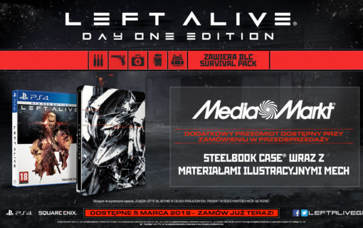 Steelbook z Left Alive gratis przy zakupie gry w Media Markt